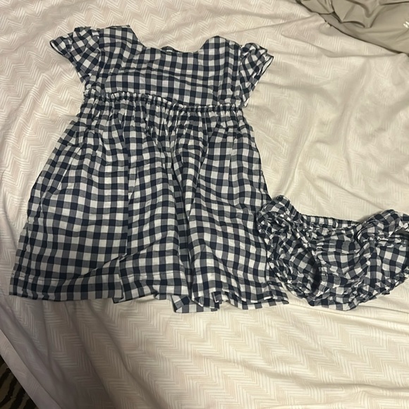 Gymboree Other - Gymboree Navy & White Gingham Dress & Bloomers - 6-12 months